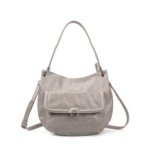 SAC in Cuir Hobo Ully Perle