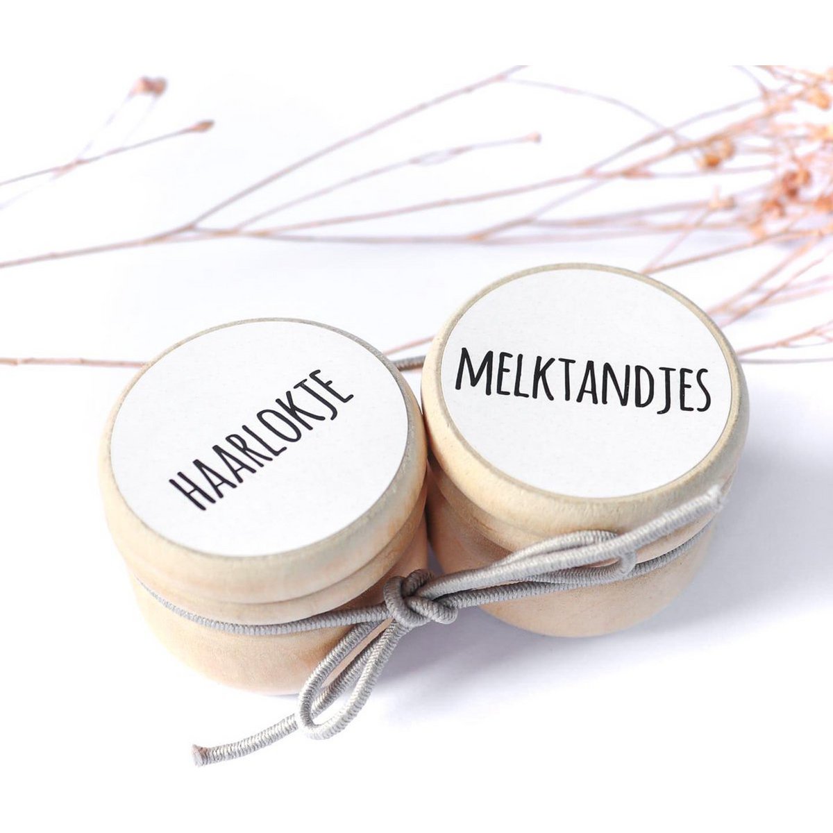 Storage Box Milk Teeth + Lock of Hair (SET) | White