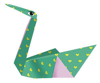 Børne Origami - Swan