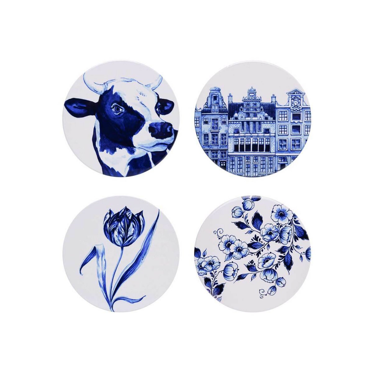Onderzetters Hollandse plaatjes set van 4