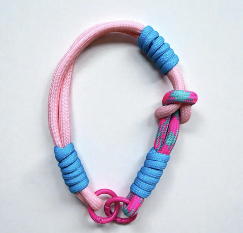 Keychain - Mobile Phone Strap - Blue - Pink MESSE