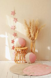 Guirlande en velours « Soft Pink Dust » avec étoiles