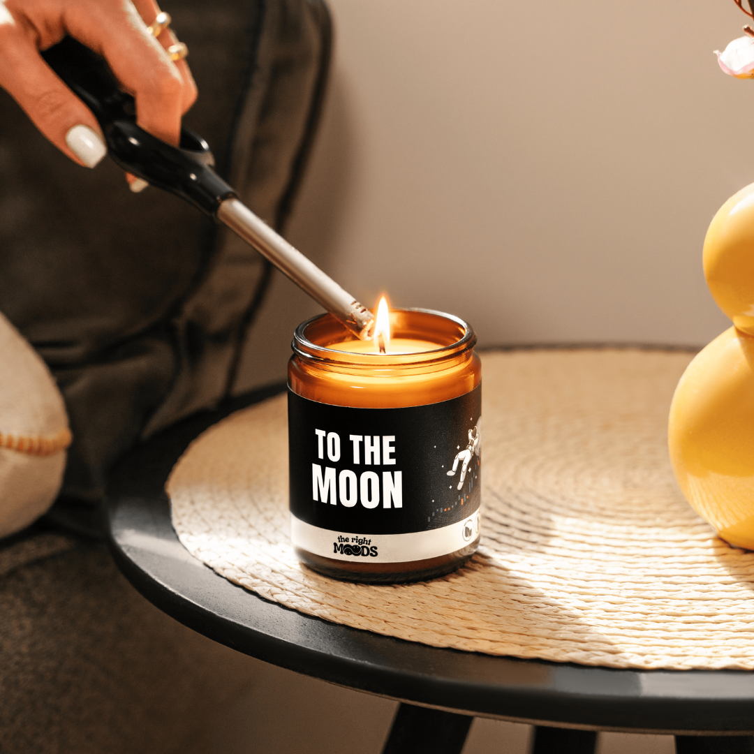 Velas de regalo divertidas – CRYPTO MOOD – Cera de soja perfumada hecha a mano