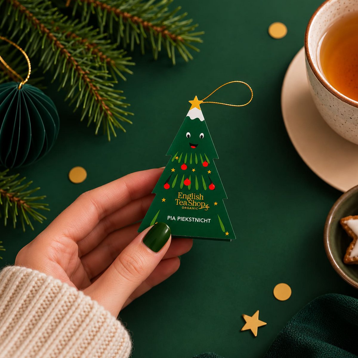 English Tea Shop - Weihnachtsbaum "Pia Piekstnicht", BIO-Tee, 1 Pyramidenbeutel