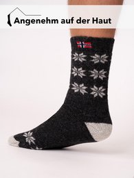 A few 80% wool socks Norway flag and star design
