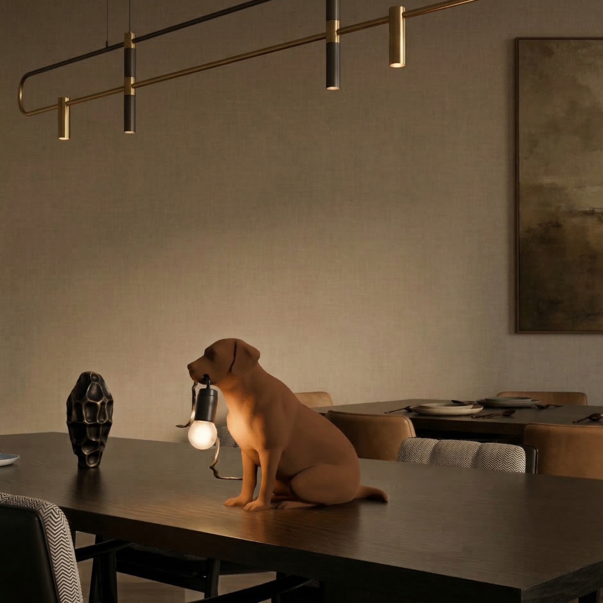 Labrador retriever bordlampe