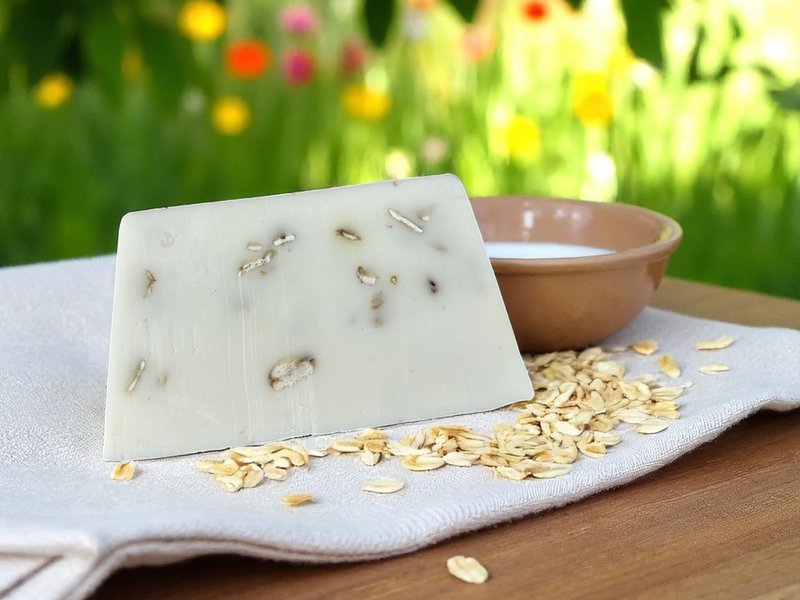 Økologisk havregrynssæbe med glycerin og aloe vera