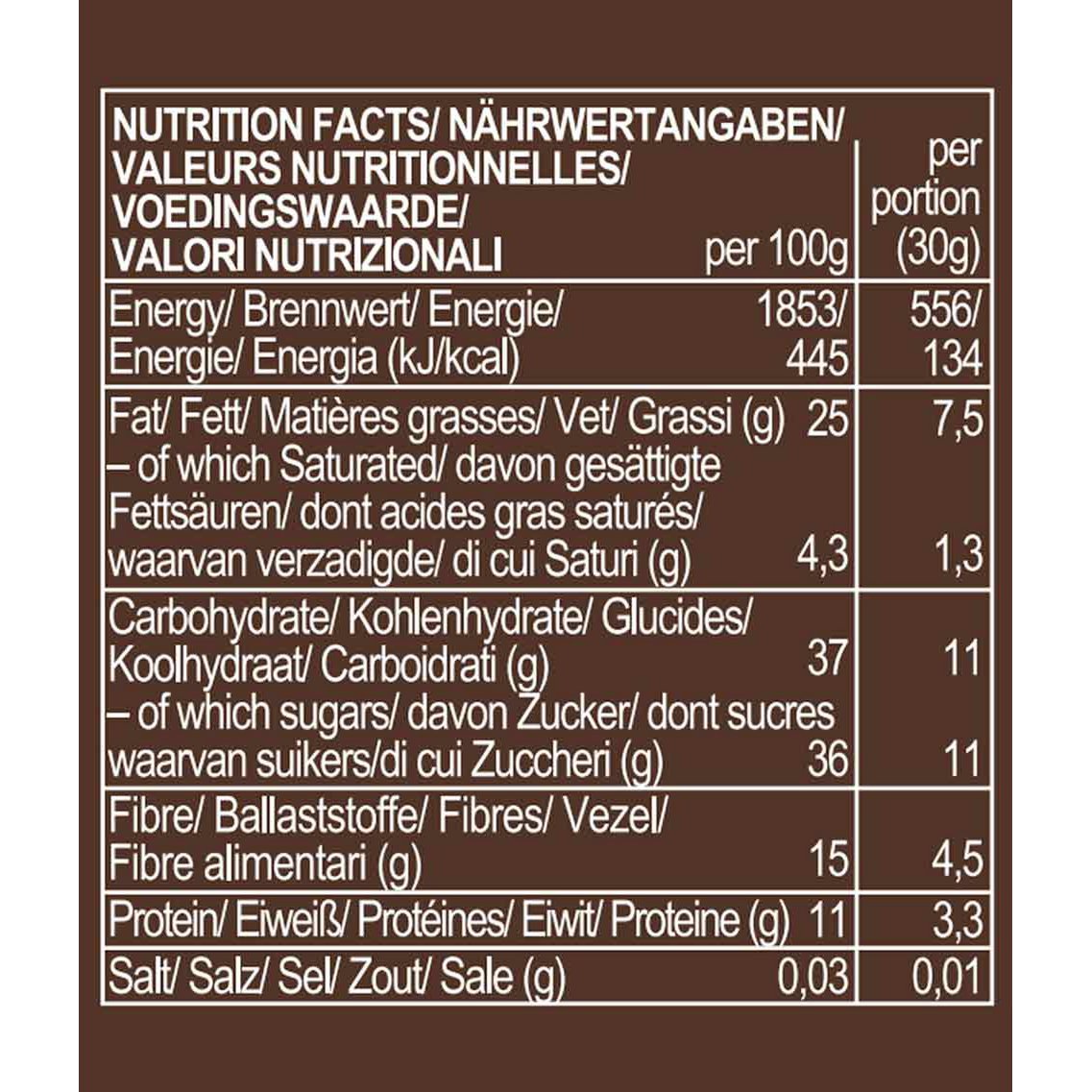 Cacao Nibs Bar, organic, Roobar, 30g