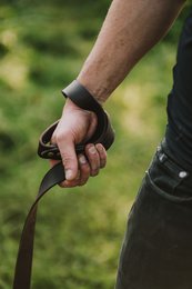 Soft leather leash from the Fluffy Puppy brand, length 175 cm, width 3 cm, hand made!