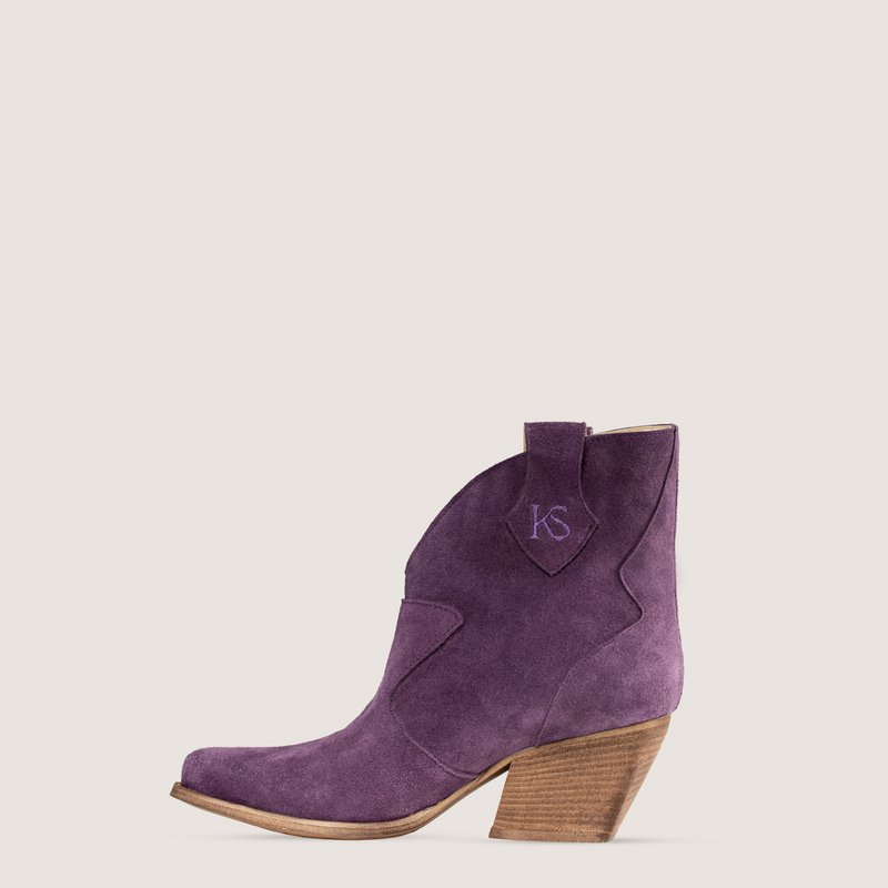 Velvet Laser Texan ankelstøvler