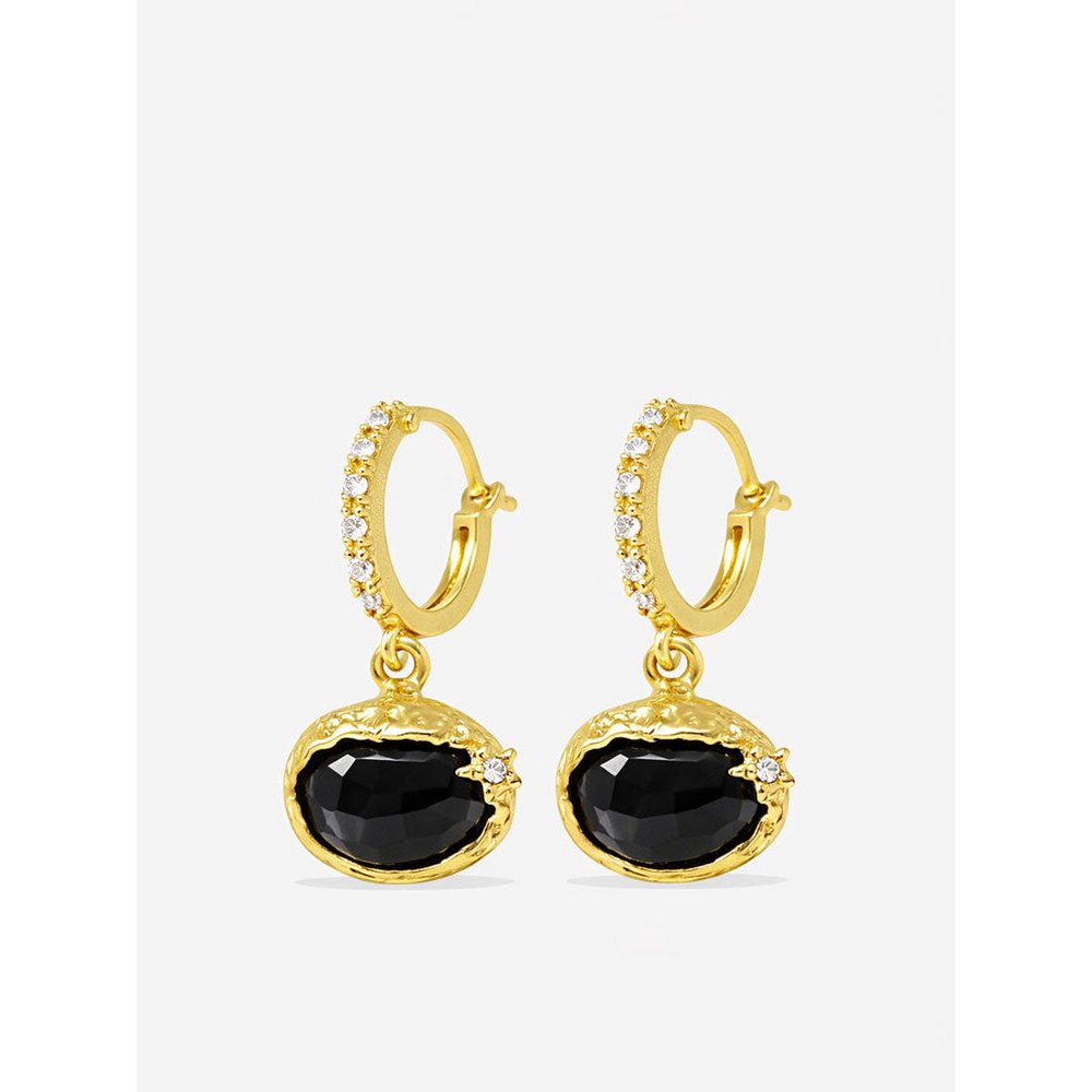 A astra onyx hoop kolczyki