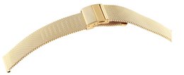 Stainless steel Milanese (quick release), folding clasp, gold-colored, 20 mm