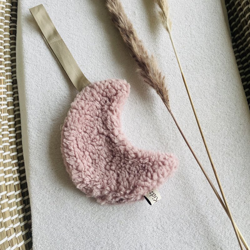 Attache tétine Moon - Teddy Vieux Rose