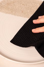 Natural bath towel (in set)
