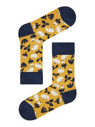 Organic socks with birds - Colorful socks with bird pattern by Myriam Van Neste "Birds"