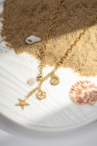 Edelstahl Marine Treasure Halskette