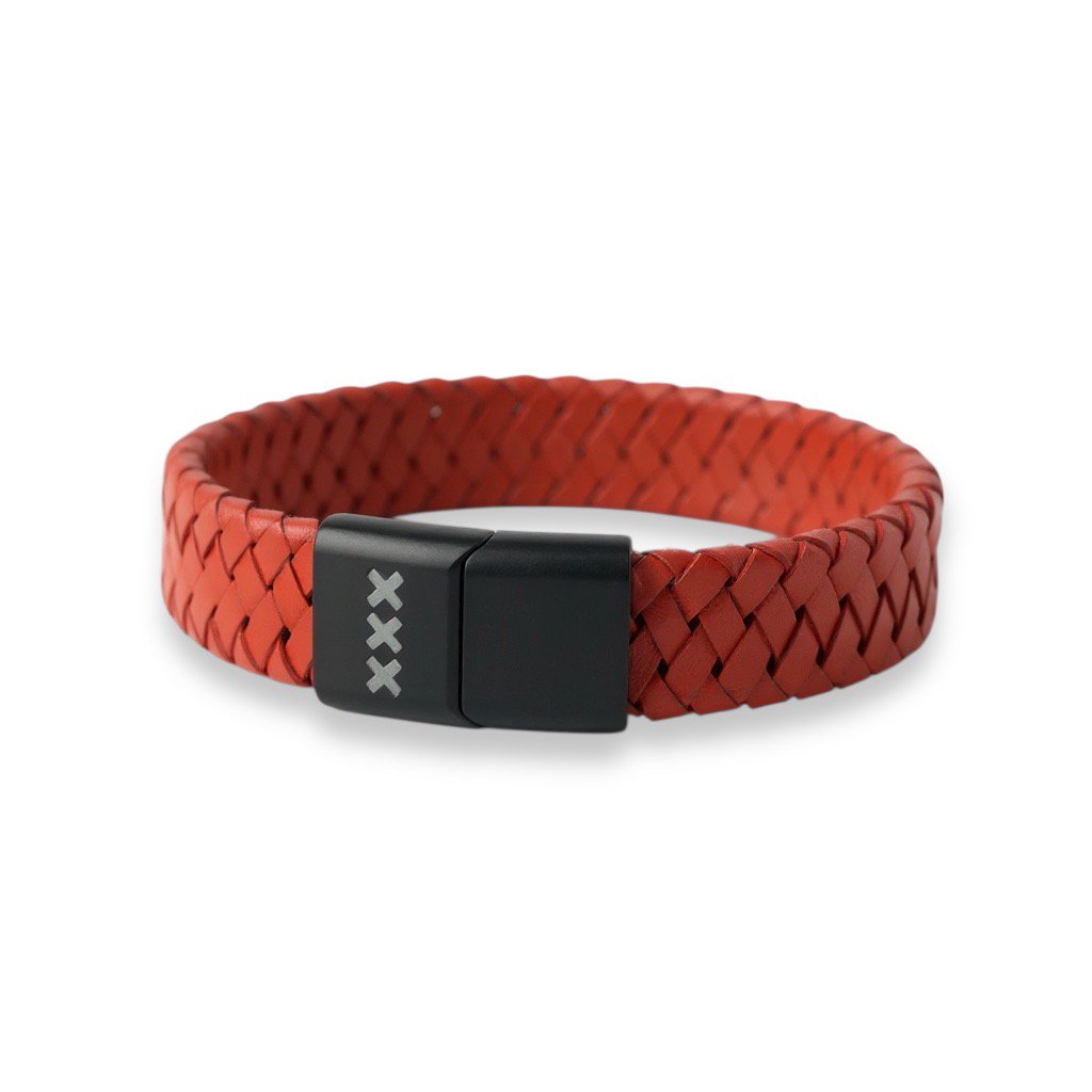Pulsera de Cuero Rojo | MOKUM