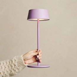 Lámpara de mesa recargable Hugo Violet Lila