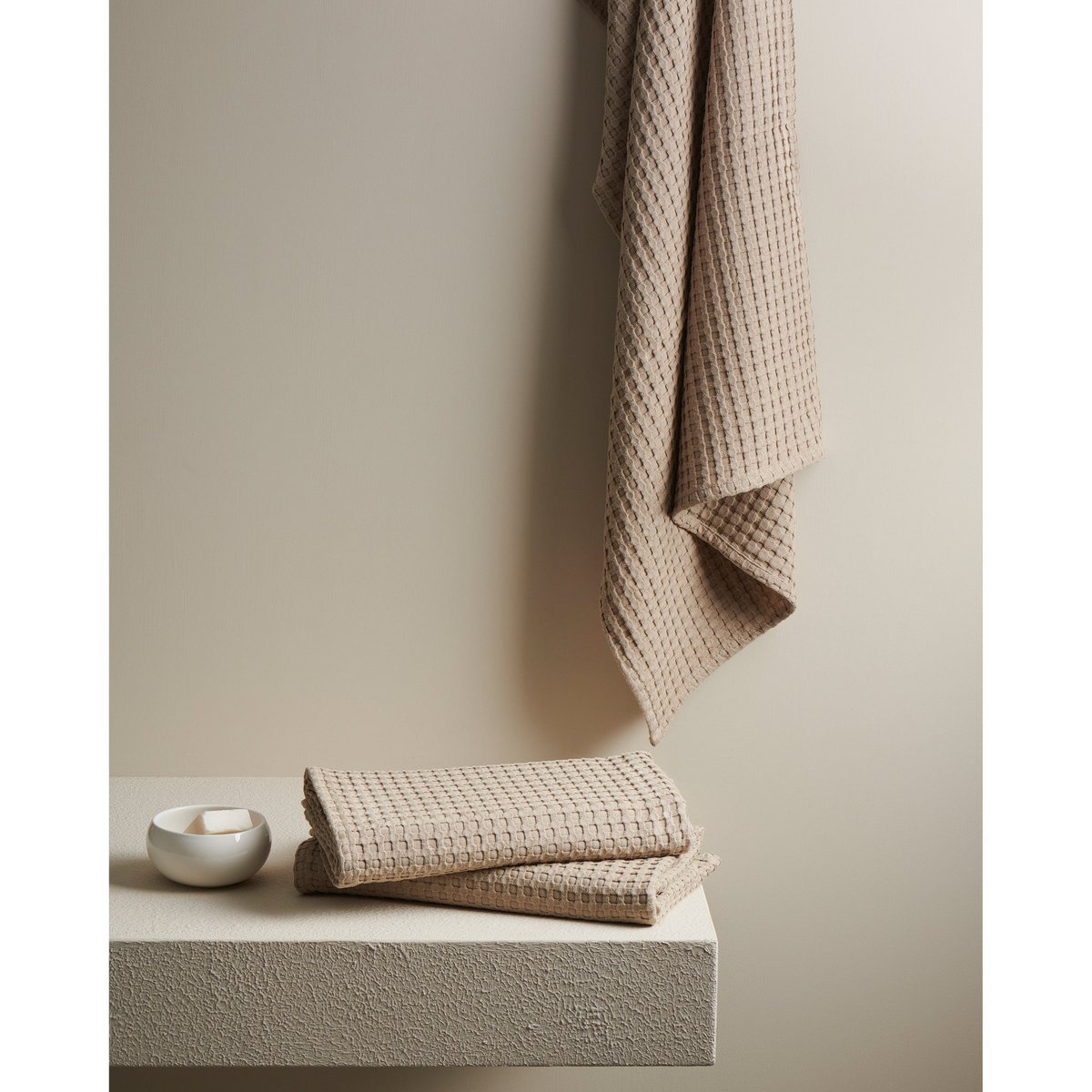 Katoenen Bamboe Handdoek Wafel - XL