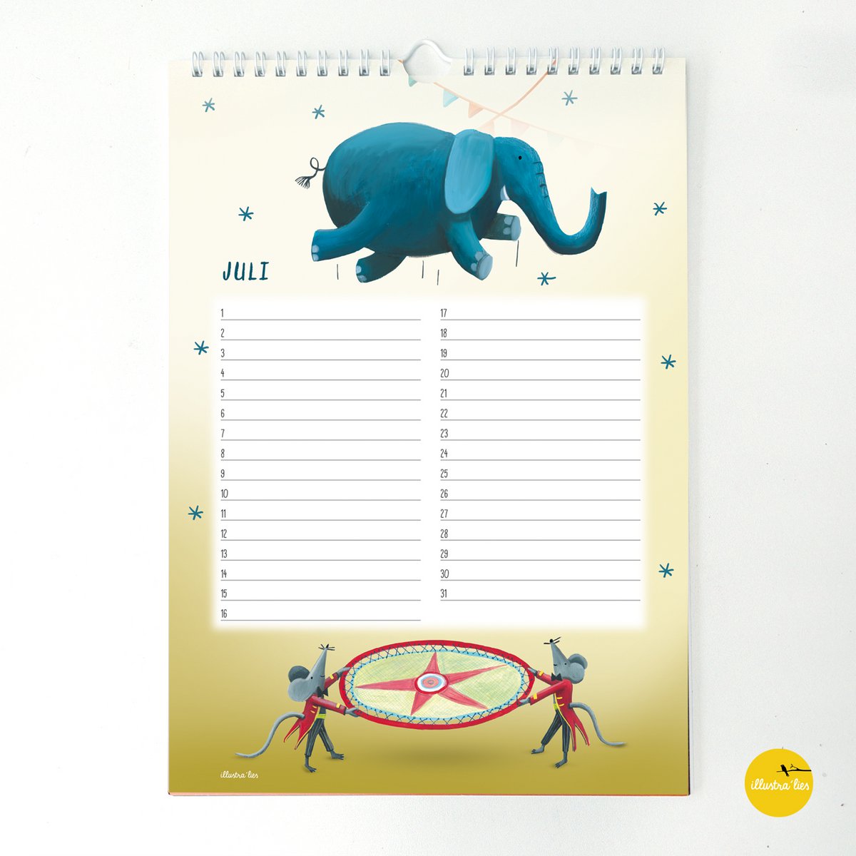 verjaardagskalender - muurkalender A4