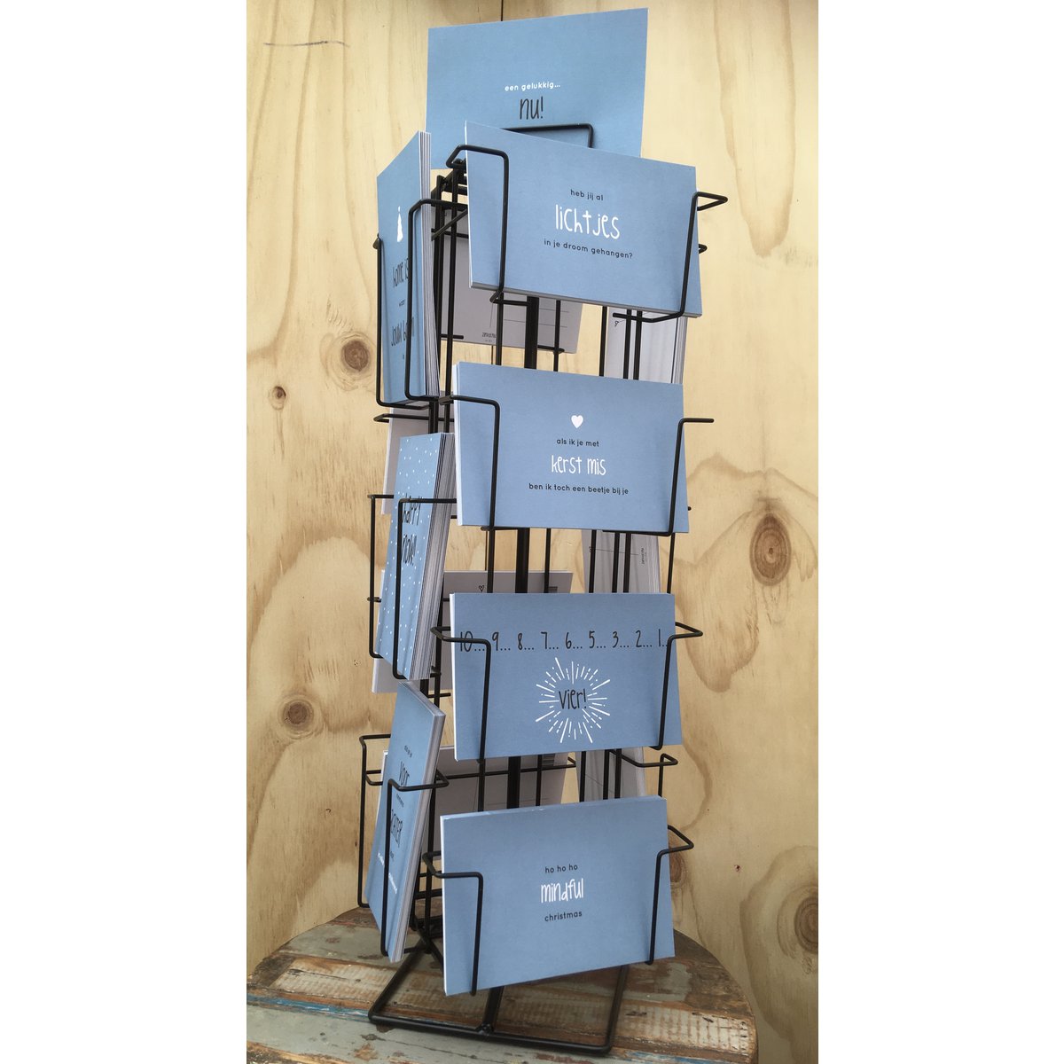Display met Papieren Wensen KERST en NIEUW