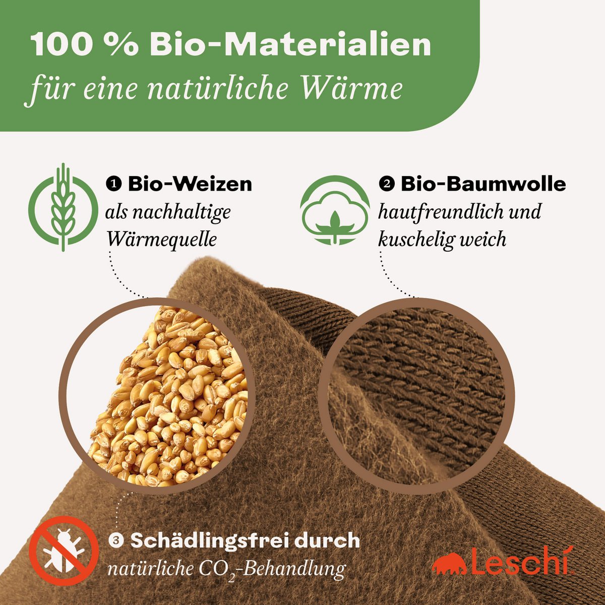 Bio-Körnerkissen für die Mikrowelle, aus 100% Naturmaterialien, Wärmekissen für den Nacken, Löwe