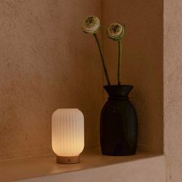Lilly lichtbruine oplaadbare lamp