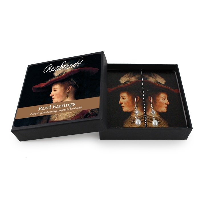 Pearl earrings, Saskia, Rembrandt