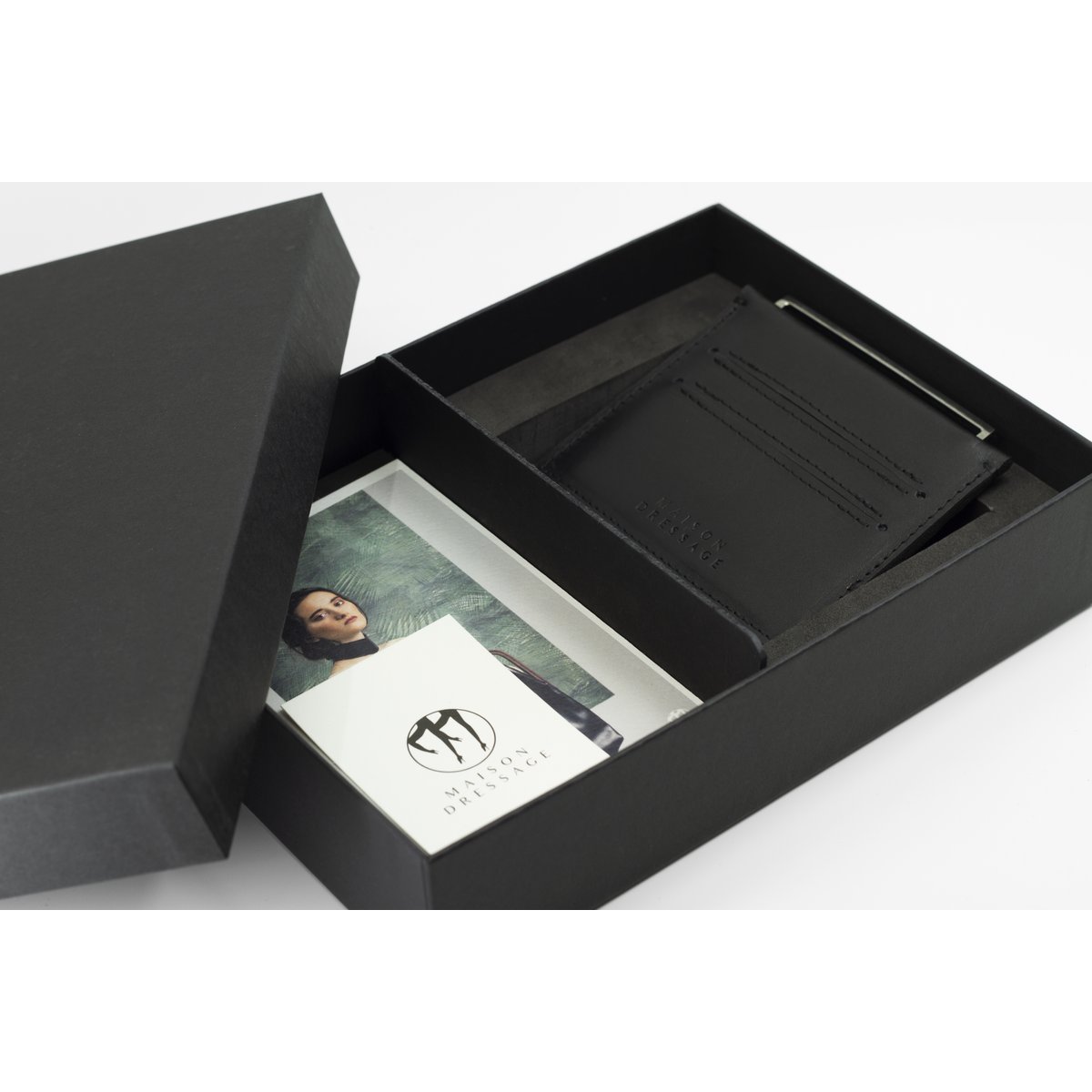 Portacarte FRAME - rodio nero
