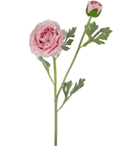 Künstliche Ranunkel Real Touch Pink 60cm