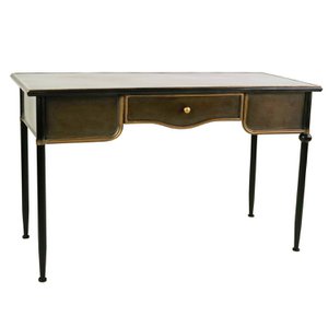 Harvard consoletafel, zwart/goud, ijzer, 122x50x75 cm