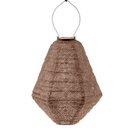 Lumiz Solar Lampion Can Mosaic - 30cm - Mocha Mousse