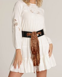 MADE TO ORDER Emi | Customizable Scarf Loops Leather Belt