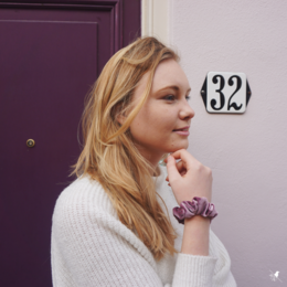 Scrunchie Leila mørk pink