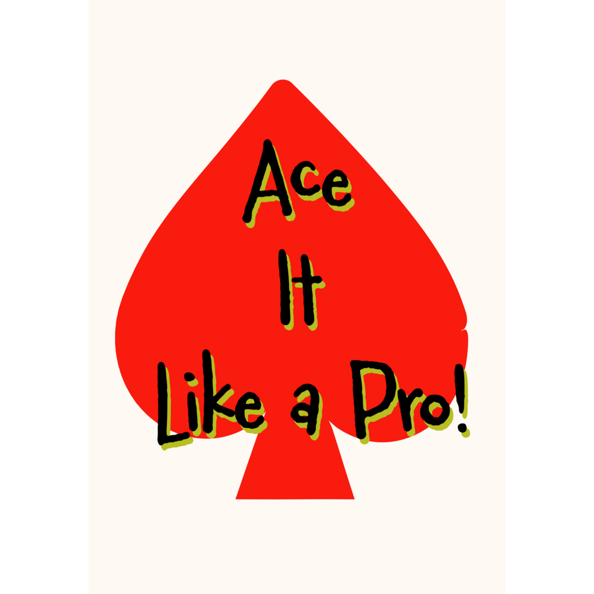 Ace it like a pro - Poster