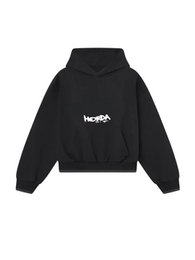 Felpa Hangover Nera 330g Boxy Fit | Made in Italy – Horda