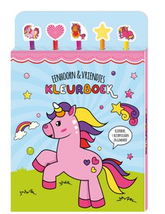 Malbuch mit Buntstiften und Radiergummis - Unicorn & Boyfriends