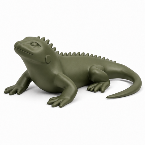 Leguan-Kunstobjekt