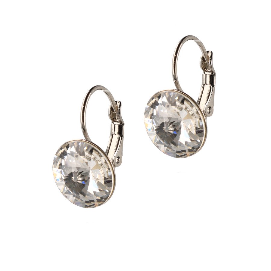 Classic Disc Earhangers - Rhodium