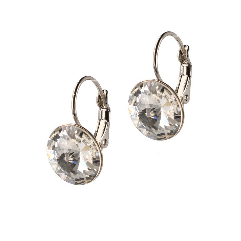 Classic Disc Earhangers - Rhodium