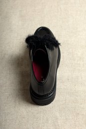 ODDA ALIAS BLACK – Grobe Leder-Loafer mit Plateausohle