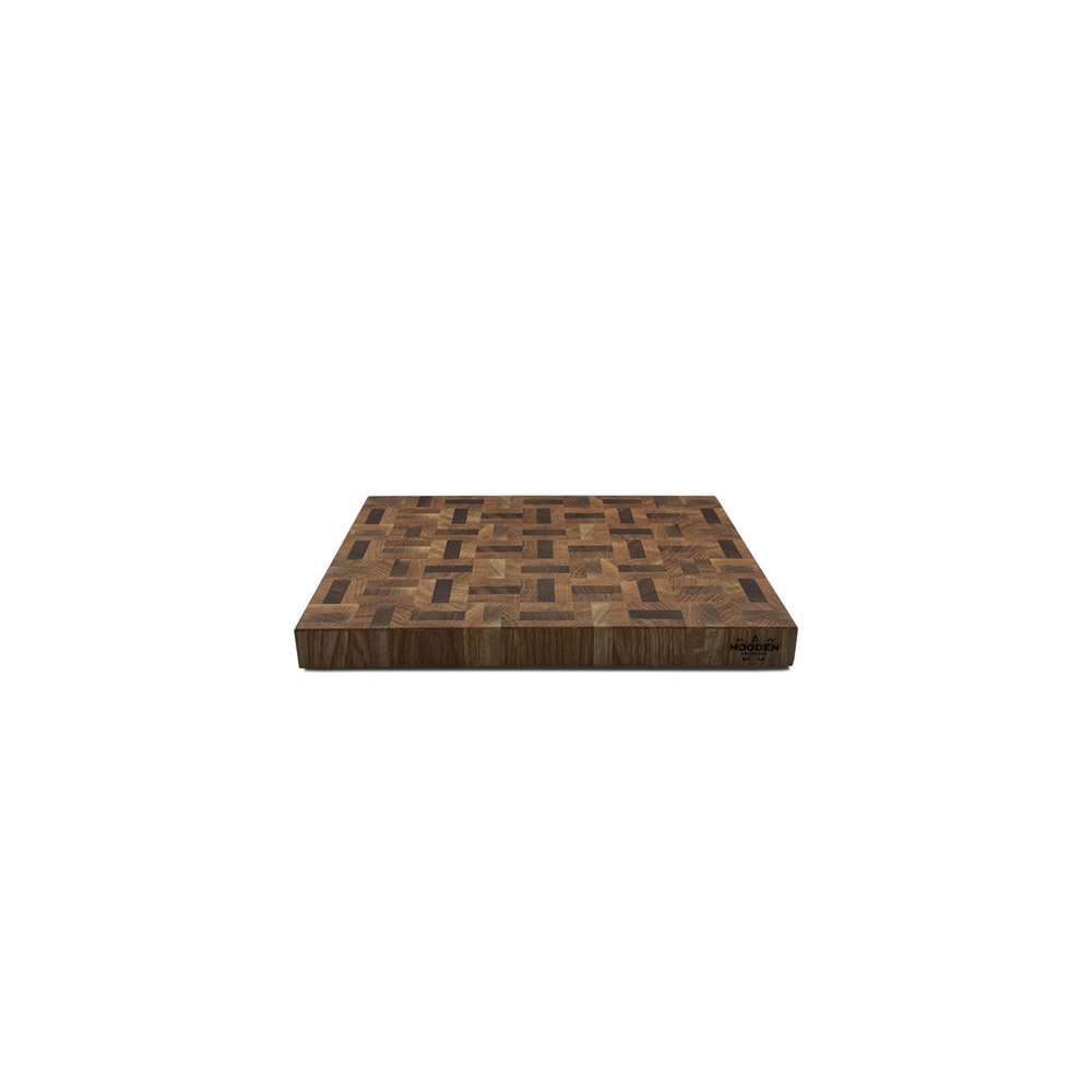 Planche à découper à motifs en bois à double grain de bout