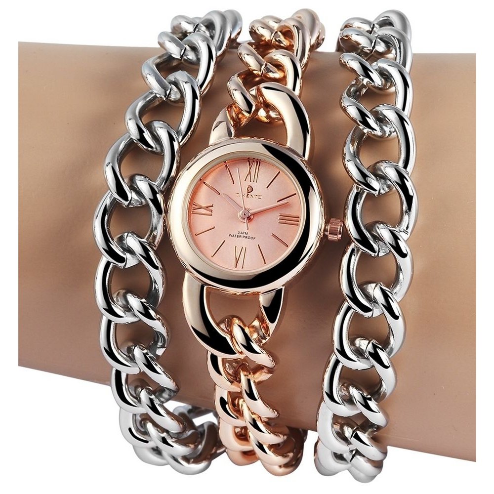 Timento women's watch with metal chain bracelet