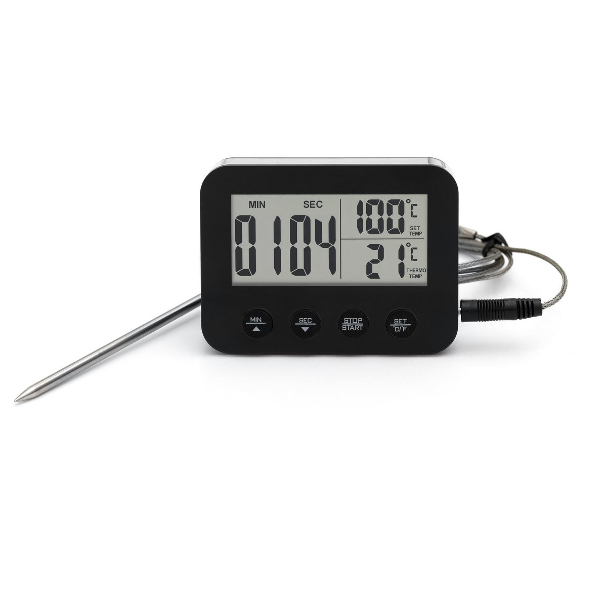 Bengt EK Design Thermomètre numérique - avec plage de température - Acier