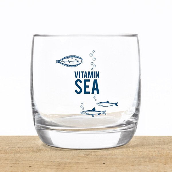 Verre à whisky en cristal « Vitamin Sea » – design maritime, fabriqué en UE