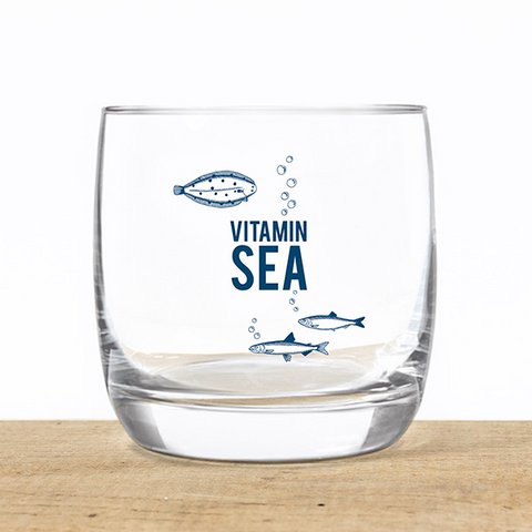 Whiskeyglas aus Kristall „Vitamin Sea“ – maritimes Design, Made in EU