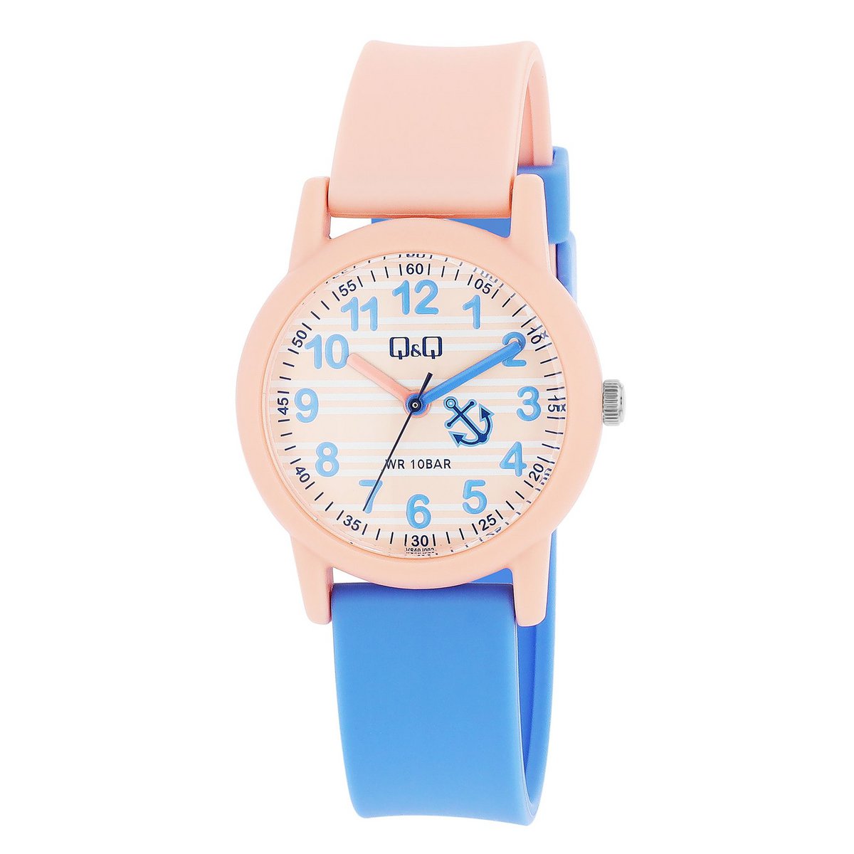 Q&Q Kinderuhr con bracciale in resina, "maritim", 10 ATM