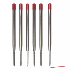 green-goose Kurk Pen Navulling - 6 Stuks - Rood