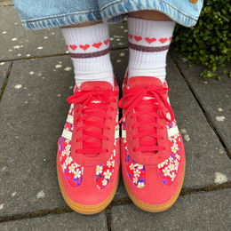 Glitzersocken Herzchenkette - råd