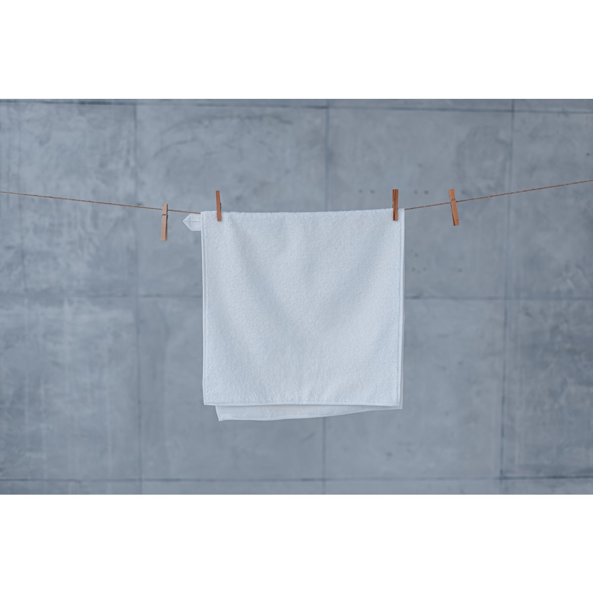 Hennep badstof hoofddoek in witte kleur
